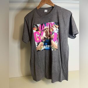 NWOT Lady Gaga The Artpop Ball Album Cover Art Double Sided Graphic Tour  med
